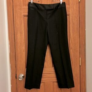 Ann Taylor Wool dress pants with satin waist band Sz 10 in black